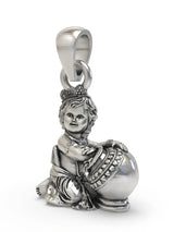 Bal Gopal Makhan Sterling Silver Pendant