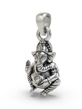 Blessing Lord Ganesha Sterling Silver Pendant