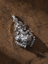 Blessing Lord Ganesha Sterling Silver Pendant