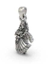 Radha Krishna Sterling Silver Pendant