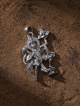 Hanuman Lifting Sanjeevani Sterling Silver Pendant