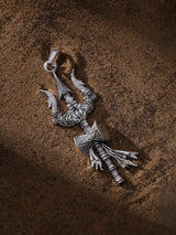 Trident and Damru Sterling Silver Pendant