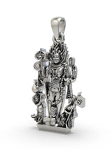 Kaal Bhairava Fierce Form of Lord Shiva Sterling Silver Pendant