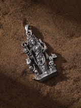 Kaal Bhairava Fierce Form of Lord Shiva Sterling Silver Pendant