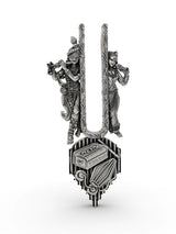 Radha Krishna Vaishnav Tilak Sterling Silver Pendant