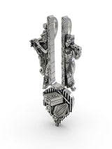 Radha Krishna Vaishnav Tilak Sterling Silver Pendant