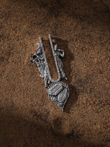 Radha Krishna Vaishnav Tilak Sterling Silver Pendant