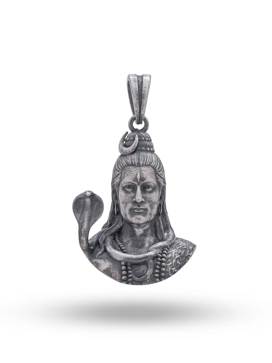 Lord Shiva Sterling Silver Pendant for Men and Women