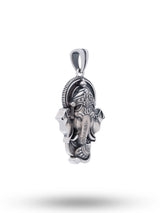 Lord Ganesha Sterling Silver Pendant for Devotional Wear