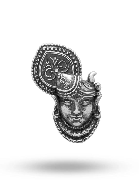 Shrinathji Antique Finish Sterling Silver Pendant