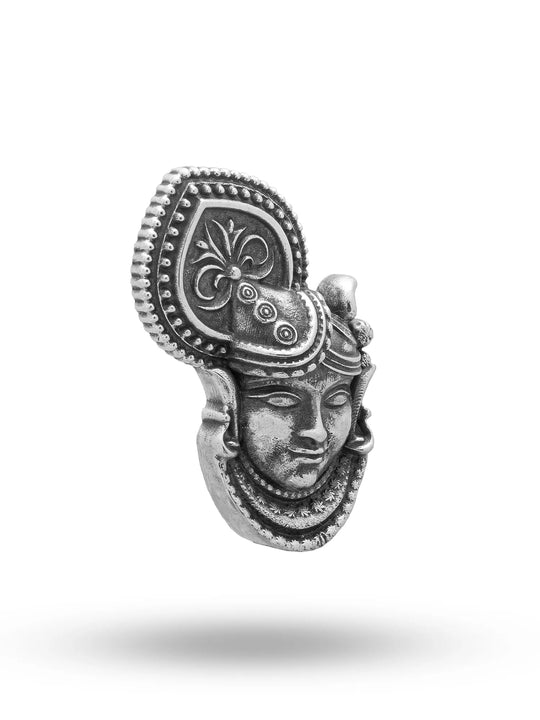 Shrinathji Antique Finish Sterling Silver Pendant