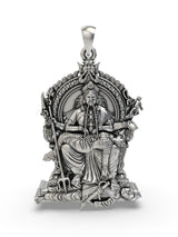 Periyachi Amman Sterling Silver Goddess Pendant