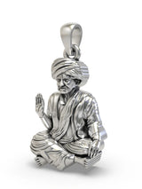 Bhoja Bhagat Hindu Saint Poet Sterling Silver Pendant