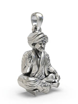 Bhoja Bhagat Hindu Saint Poet Sterling Silver Pendant