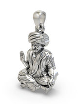 Bhoja Bhagat Hindu Saint Poet Sterling Silver Pendant