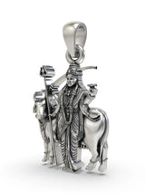 Goddess Gatral Folk Deity Sterling Silver Pendant
