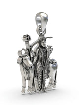 Goddess Gatral Folk Deity Sterling Silver Pendant