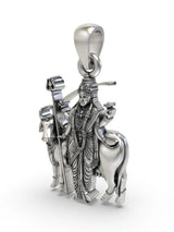 Goddess Gatral Folk Deity Sterling Silver Pendant