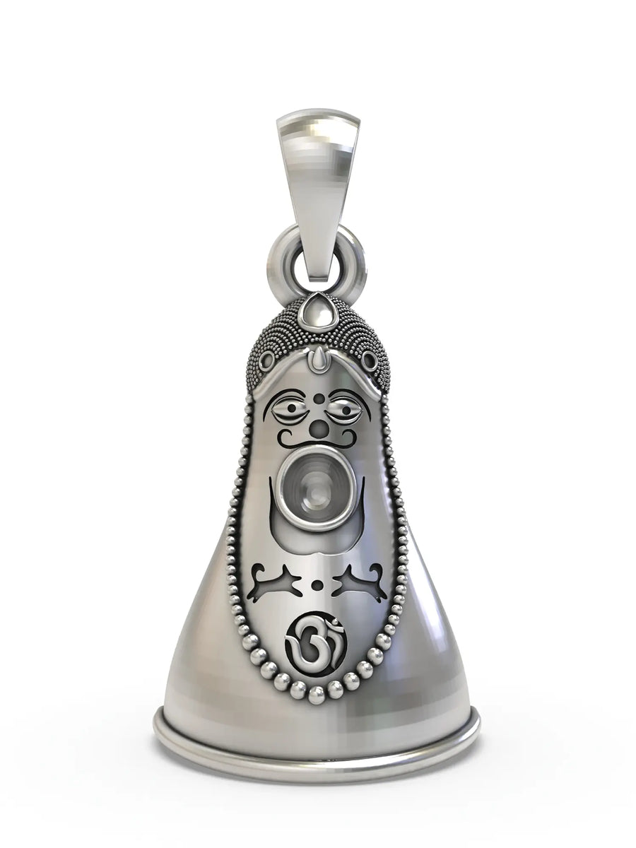 Shri Kodamdesar Bherunath Sterling Silver Nose Pin