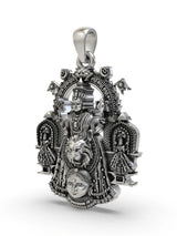 Goddess Mookambika Sterling Silver Pendant