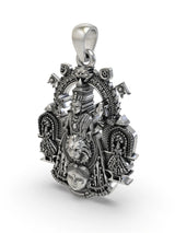 Goddess Mookambika Sterling Silver Pendant