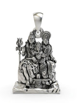 Shiva Parivar Sterling Silver Pendant
