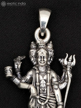 Guru Dattatreya Tridev Avatar Sterling Silver Pendant