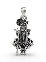 Shri Ranchhodraiji Maharaj Lord Krishna Sterling Silver Pendant