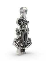 Shri Ranchhodraiji Maharaj Lord Krishna Sterling Silver Pendant