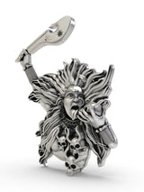 Goddess Kali Sterling Silver Pendant
