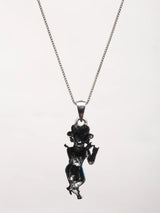 Radha Ramana Meenakari Sterling Silver Pendant