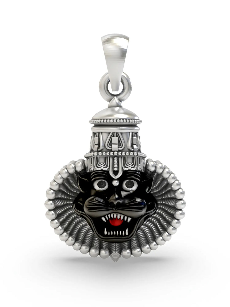 Narasimha Face Sterling Silver Pendant