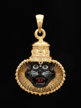 Meenakari Narasimha Sterling Silver Pendant