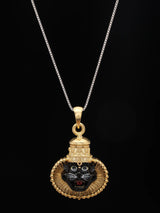 Meenakari Narasimha Sterling Silver Pendant