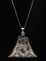 Meenakari Goddess Baglamukhi Sterling Silver Pendant