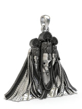 Pitambara Baglamukhi Mata Sterling Silver Pendant