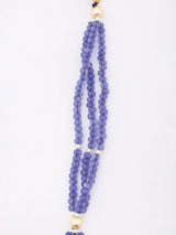 Meenakari Crocodile Necklace and Earrings Set with Tanzanite