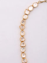 Kundan Polki Diamond Ramdarbar Sterling Silver Necklace