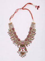 Floral Sterling Silver Necklace and Earring Set with Stones