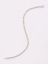 Faceted Ethiopian Opal Teardrop Sterling Silver Bracelet