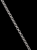 Marquise Ruby Wavy V Sterling Silver Necklace