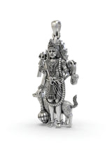 Lord Bhairava Sterling Silver Pendant