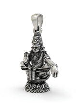 Lord Ayyappan Sterling Silver Pendant for Daily Devotion