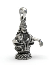 Lord Ayyappan Sterling Silver Pendant for Daily Devotion