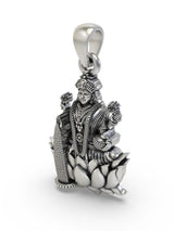 Goddess Lakshmi Temple Silver Pendant