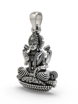 Goddess Lakshmi Temple Sterling Silver Pendant