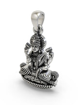 Goddess Lakshmi Temple Sterling Silver Pendant