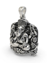 Shree Siddhivinayak Ganapati Sterling Silver Pendant