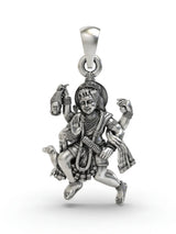 Batuk Bhairava Deity Sterling Silver Pendant