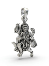 Batuk Bhairava Deity Sterling Silver Pendant